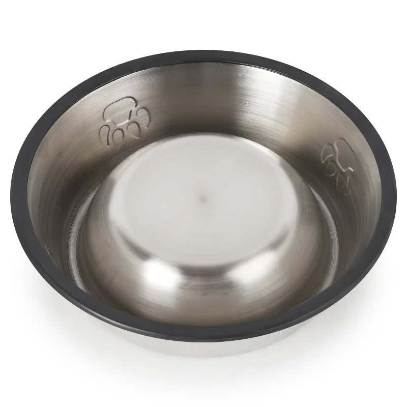 Quality Paw Stainless Steel Pet Bowl – Skidproof and Anti-Ant Design for Dogs