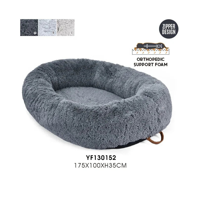 Memory Foam Orthopaedic Pet Bed – Luxury Plush for Large Dogs