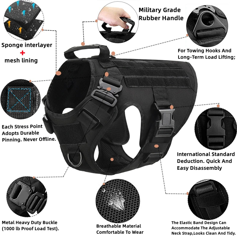 Tactical Easy Fit Harness and Lead Set