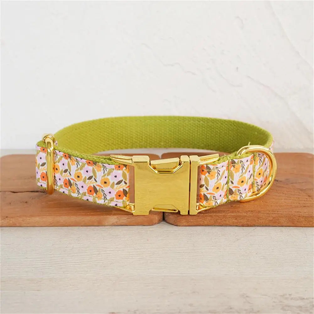 Personalized Collars with Matching Lead