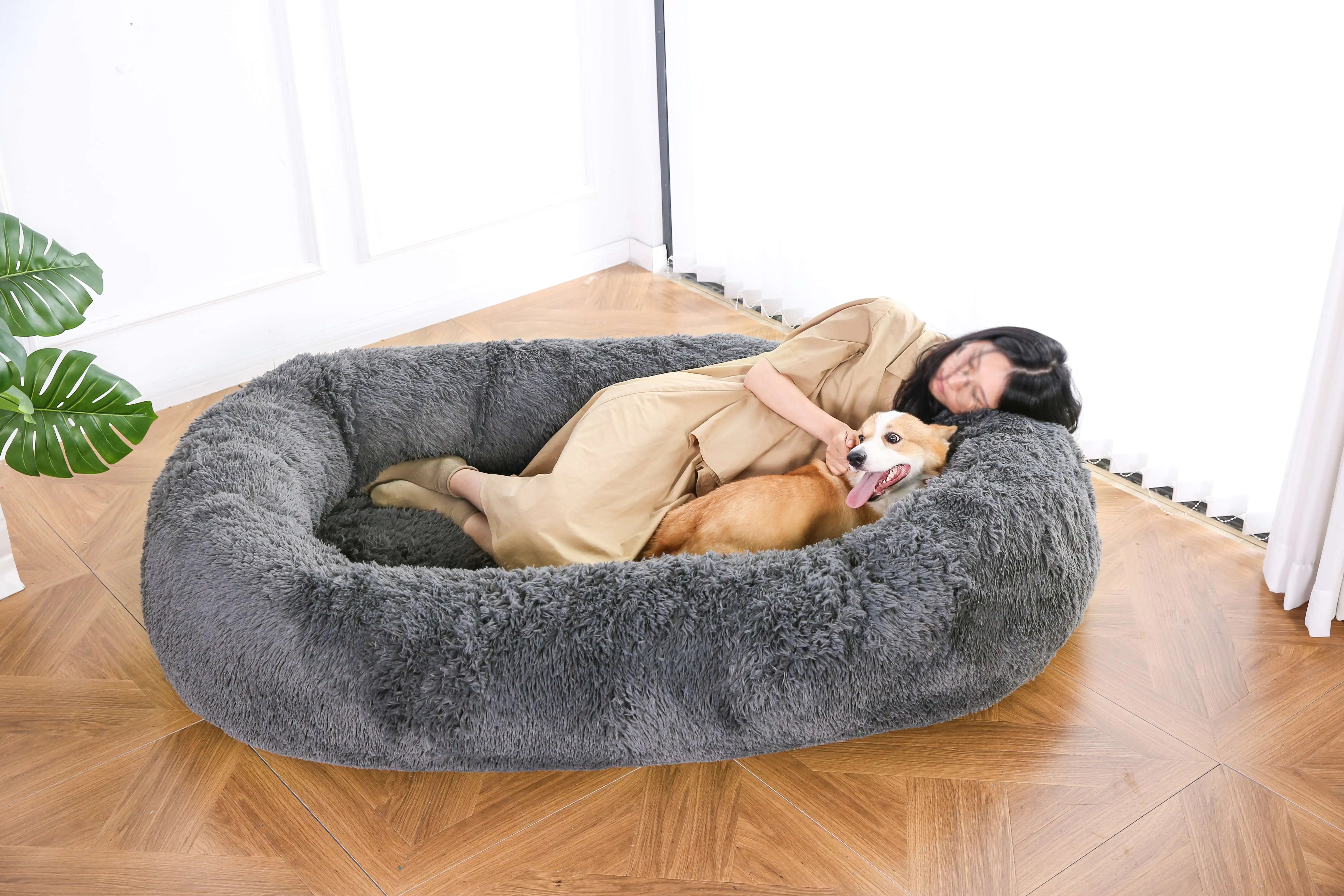 Memory Foam Orthopaedic Pet Bed – Luxury Plush for Large Dogs