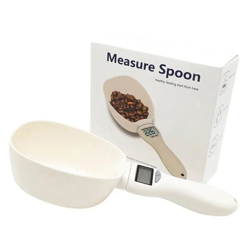 Electronic Pet Food Measuring Spoon – Digital Spoon Scale with LED Display